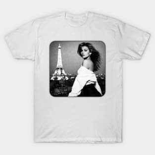 Romantic Parisian Nights City of Love Eiffel Tower View T-Shirt